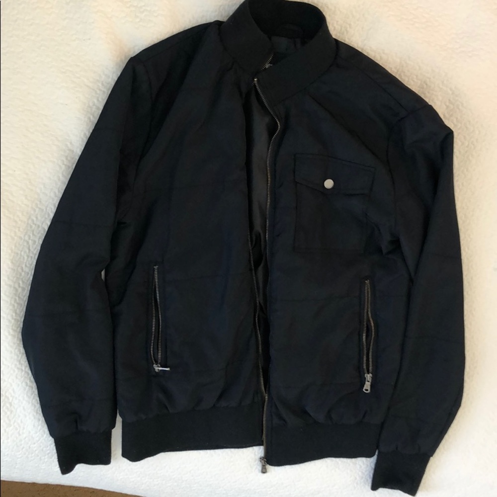 Foreign Exchange Black Windbreaker